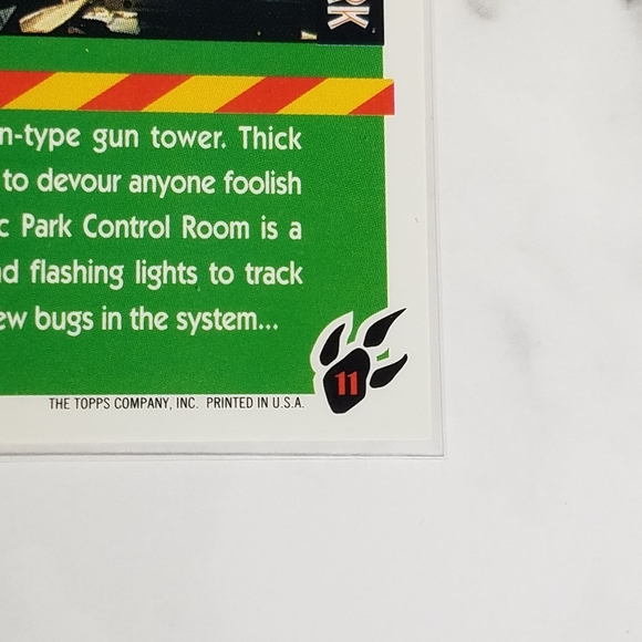 Vintage JP Topps Trading Cards Lot of 12 Jurassic Park Movie Cards Lot# 9 - Picture 10 of 10